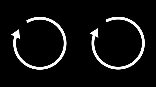 3D modern Loopable loading circle rotation animation with glowing buffereing loop overlay.