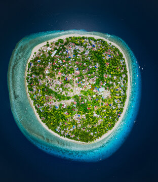 Balicasag Island, Bohol, Philippines &ndash; Aerial View of Tropical Paradise and Turquoise Ocean