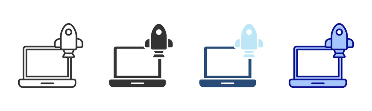 Startup Icon Set. Designed In Multi Style
