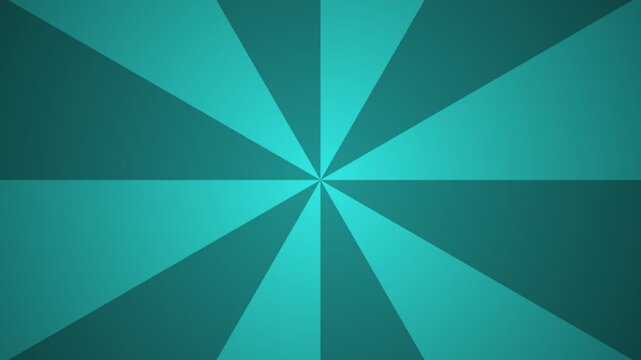 Teal sunburst background with radial rays for modern graphic design and web project