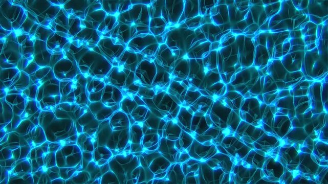 Bright colorful light particles in motion