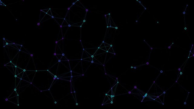 Procedural motion of Crystal Mesh Grid background