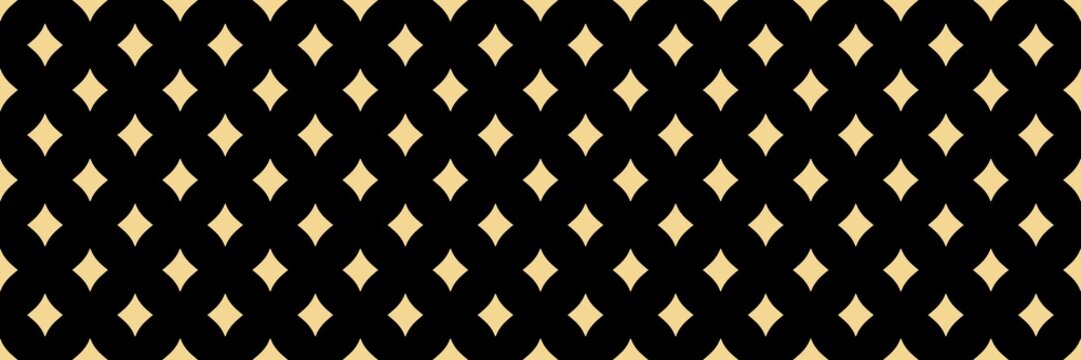 Warm beige diamond mesh pattern on black surface. Stylish tan geometric layout for luxury gift wrapping, chic home interior wallpaper art.