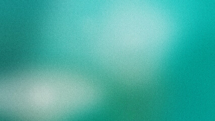 A deep teal gradient transitions into softer tones with gentle blur, fine grain, and luminous highlights, making a striking backdrop for tech and event designs. © Sergei