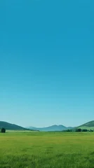 green field and blue sky © Purple Banana