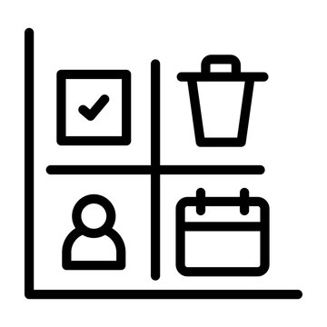 priority matrix icon line