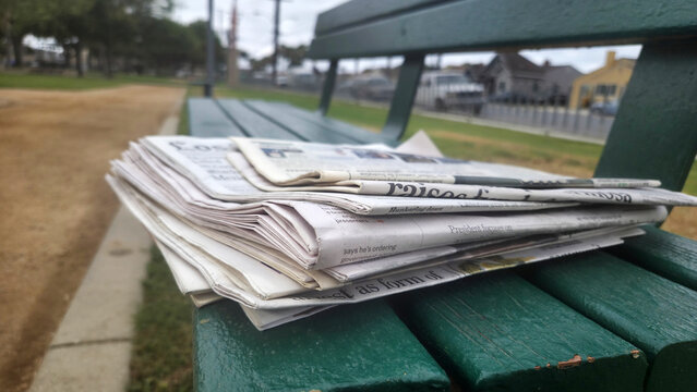 News On A Park Bench