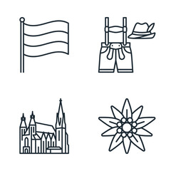 Obraz premium German Culture Icons