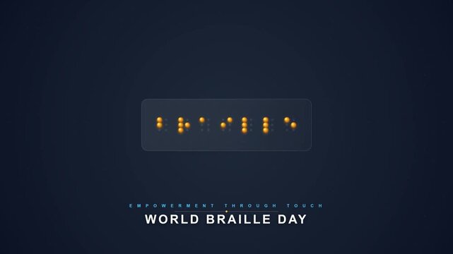 Abstract Glowing Dots Forming Text on Dark Background