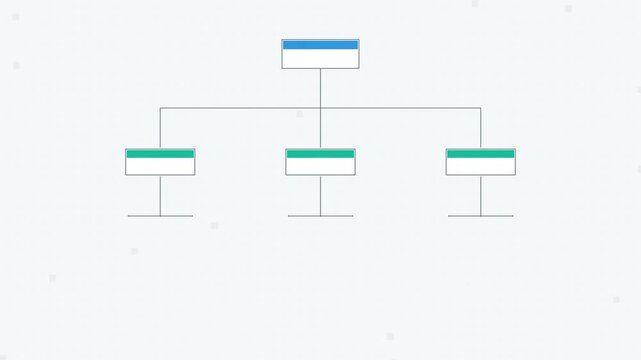 Organizational Hierarchy Structure Animation Business Org Chart