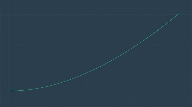 Exponential Growth Chart Animation Rising Line Graph Data