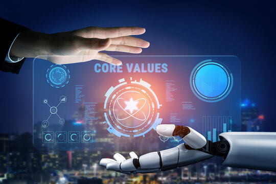 AI guided implementation of corporate core values and business ethics. These AI monitored principles guide the company culture and vision. Motif