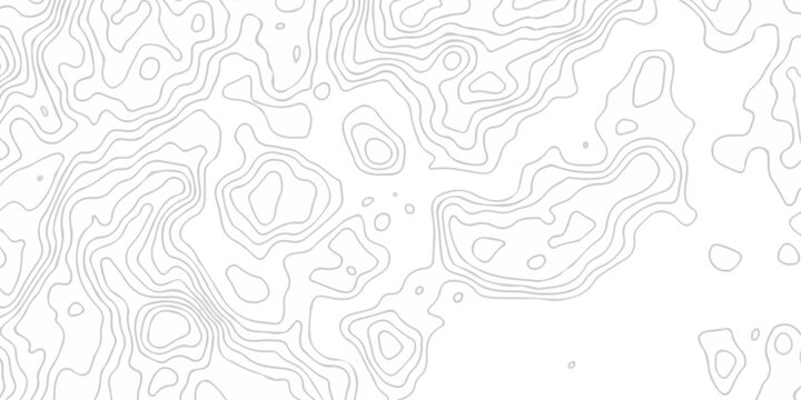 Topography white background and black line wireframe isoline location diagram world map texture design .  wave paper curved reliefs abstract background,