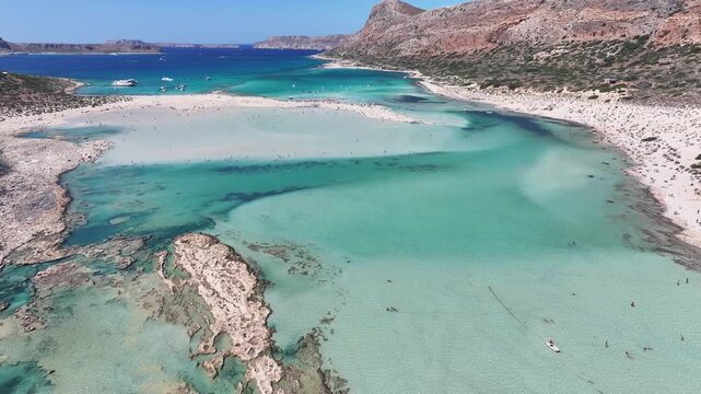 Balos Lagoon on the Greek Island of Crete near Chania