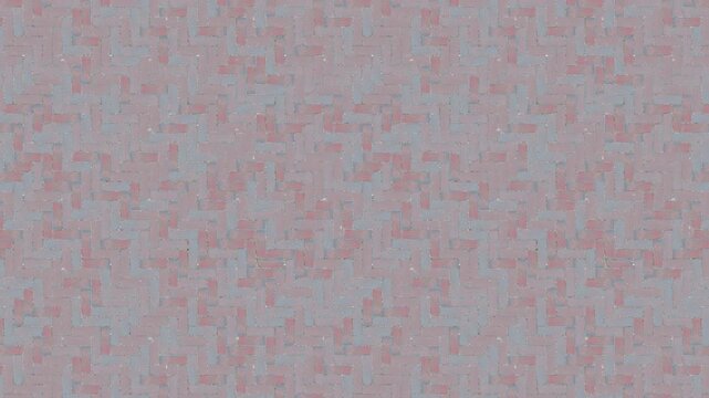 Muted red and blue paving stones create a seamless loop herringbone pattern.