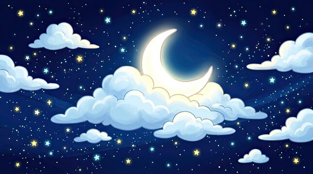 clouds and stars