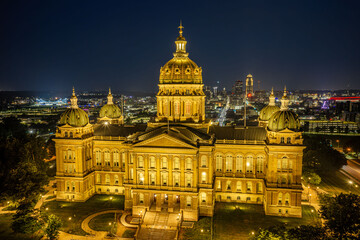 Naklejka premium Iowa State Capitol - Des Moines, Iowa