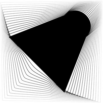Square frame emblem blend line gradient for banner, badges, flyer