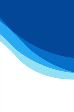 Blue river ocean wave layer vector background illustration