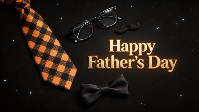Fathers Day tie glasses bowtie