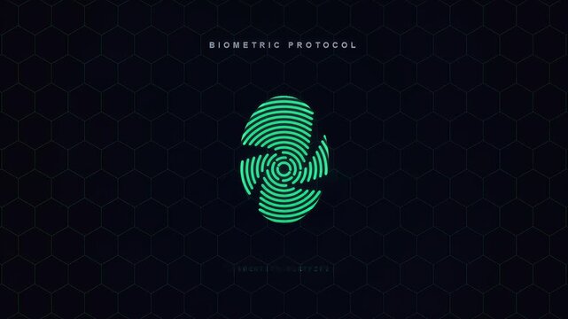 Biometric protocol digital interface with secure password input