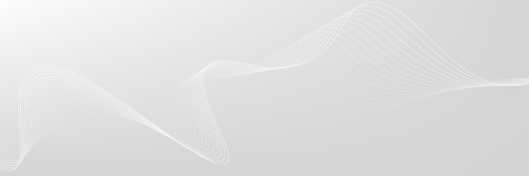 Abstract white background with flowing lines for futuristic concept. Dynamic waves. vector illustration