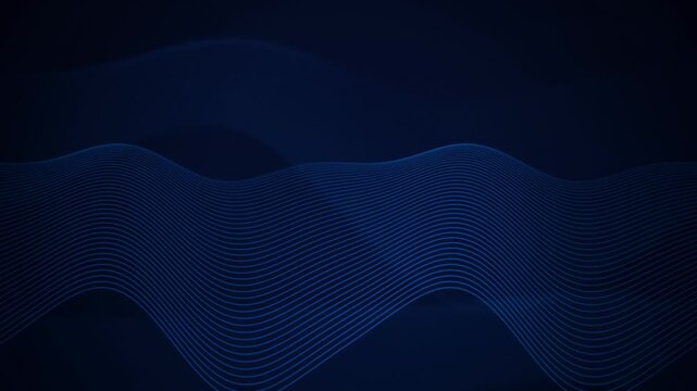 Blue wave lines undulate gently in a seamless loop