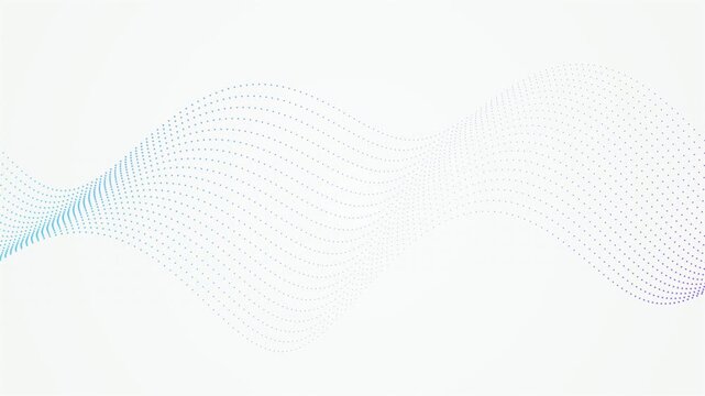 Digital particles form a flowing wave in a seamless loop