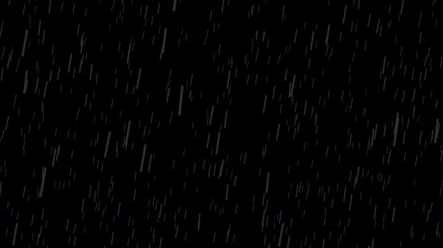Rain Falling animation on dark background, Rain Overlay Background At Night. Rain Animation raindrop falling animation , Heavy rain drop in rainy full HD