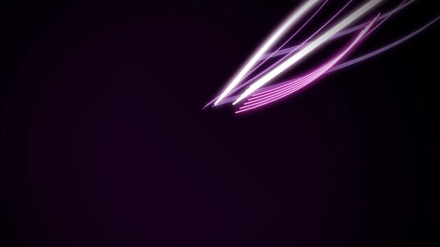 Glowing linear light streaks sweep across the screen in a seamless loop