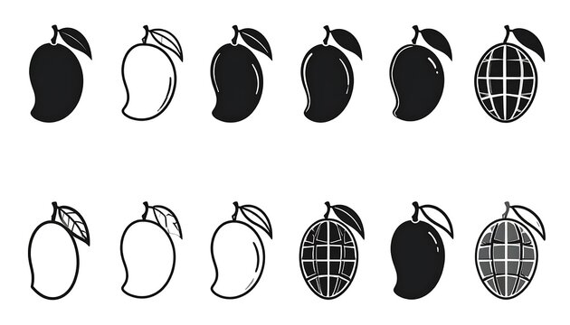 Black and white soccer ball collection isolated.