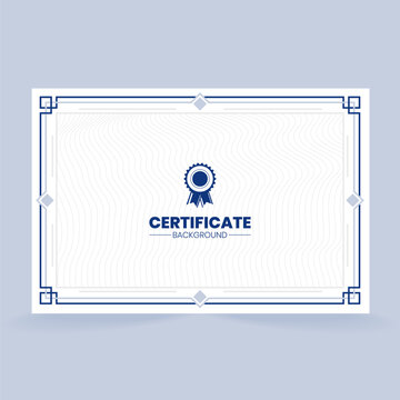 Elegant certificate template with decorative border for professional awards.