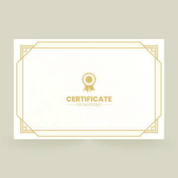 Elegant certificate template with decorative border for professional awards.