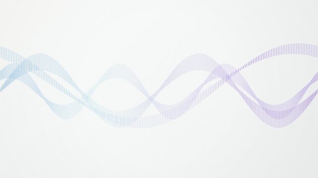 Three overlapping sound waves flow in a seamless loop