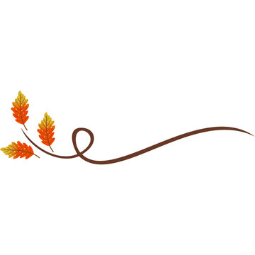 Autumn Leaf Flourish Borders