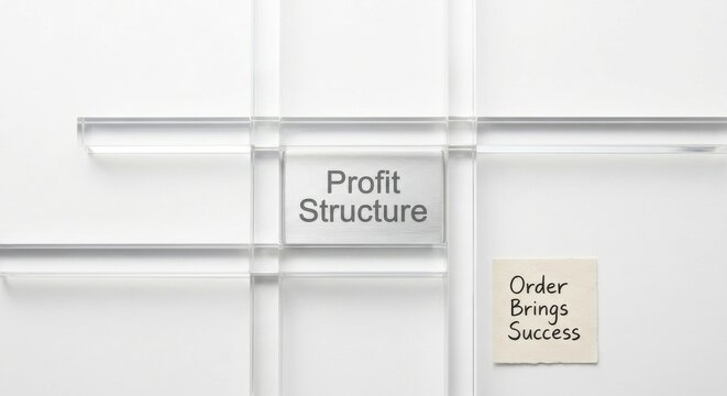 Profit Structure Board With Success Note