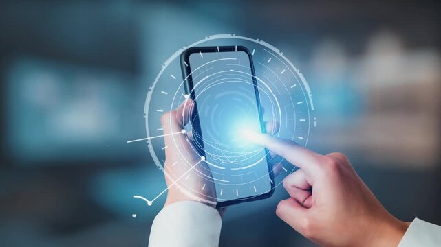 Multimedia technology with video, audio, photo and streaming icons representing digital media, communication and online platforms in a modern multimedia world. Gist