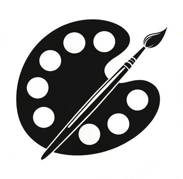 palette and brushes