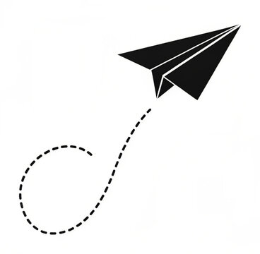 vector illustration of a paper plane