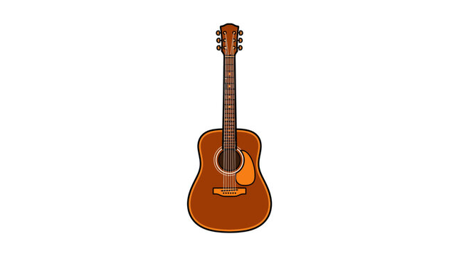 Acoustic Guitar Illustration