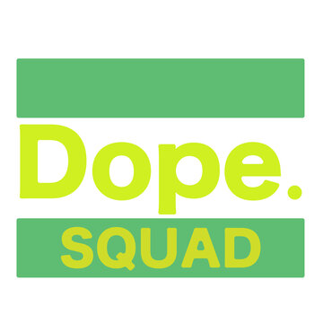 Dope Squad square logo vector desin
