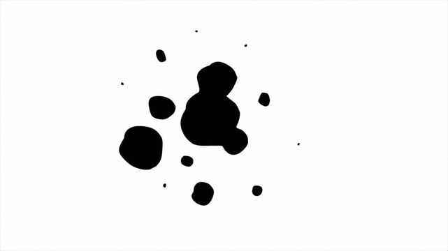 Bubble Splash Transition Animation, Organic Blob Reveal, Abstract Liquid Wipe Transition
