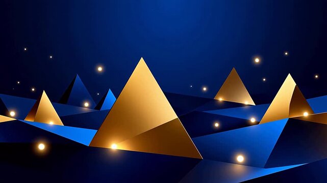 Abstract geometric pyramid shapes