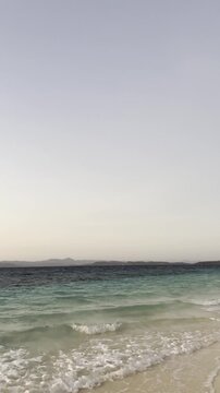 Serene Tropical Beach View at Sunset