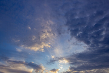 Obraz premium beautiful sky and clouds at sunset