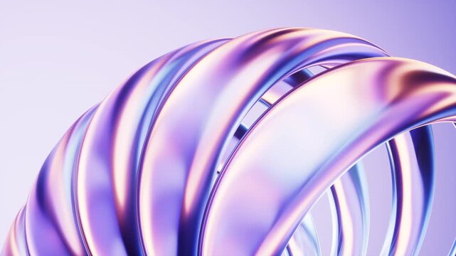 Flowing transparent curve lines background, 3d rendering.