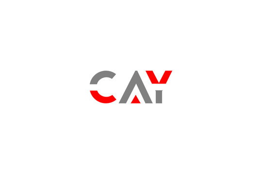 CAY Aero Space: Minimalist Navigation Vector Logo Monogram for Drone Tech and Aviation Incubator