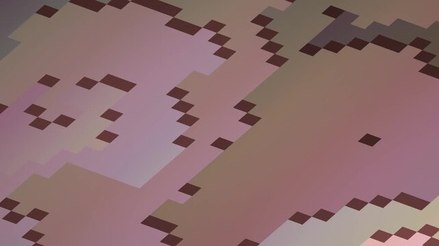 Abstract Pixelated Camouflage Pattern - A Modern Digital Art Piece.