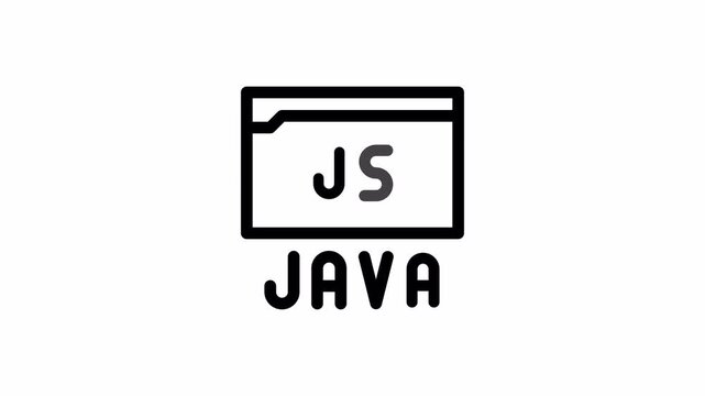 JavaScript File minimalist stroke animation