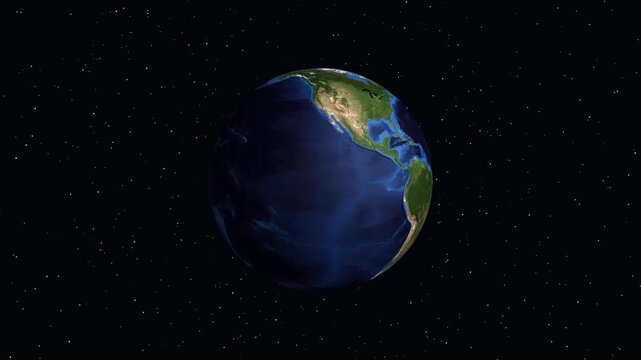 Cinematic Earth Zoom Animation Centering on Portland United States